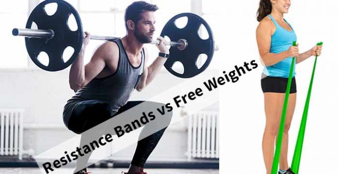 Resistance bands vs free weights: differences and similarities